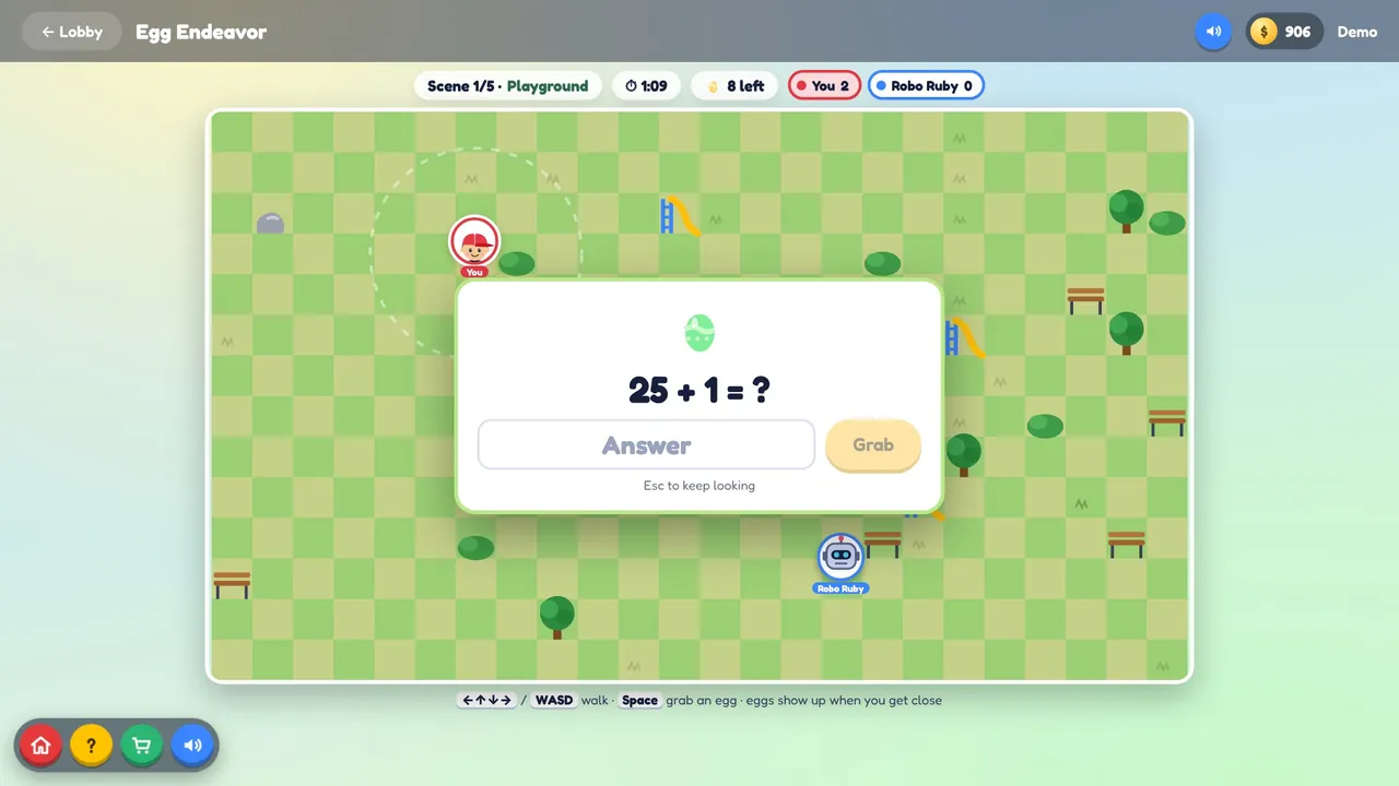 Egg Endeavor game screen