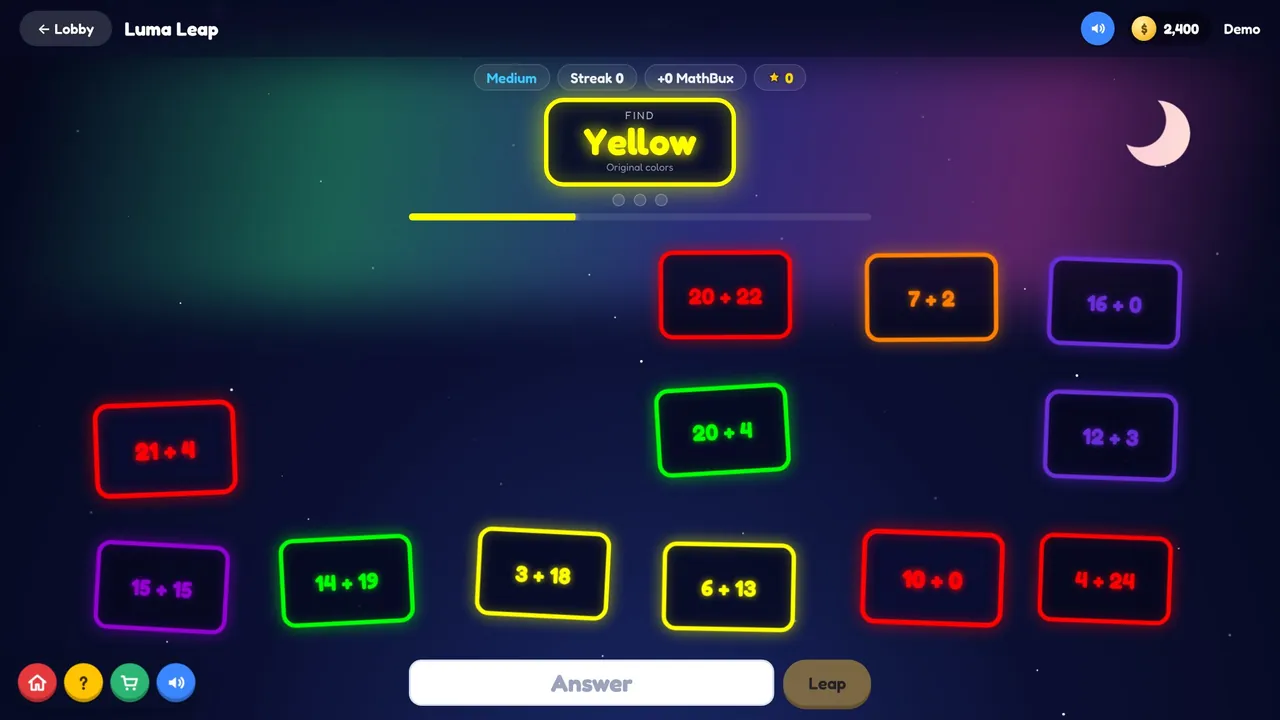 Luma Leap game screen